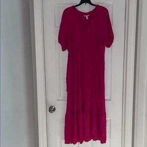 Ingrid & Isabel Vibrant Pink Midi Dress